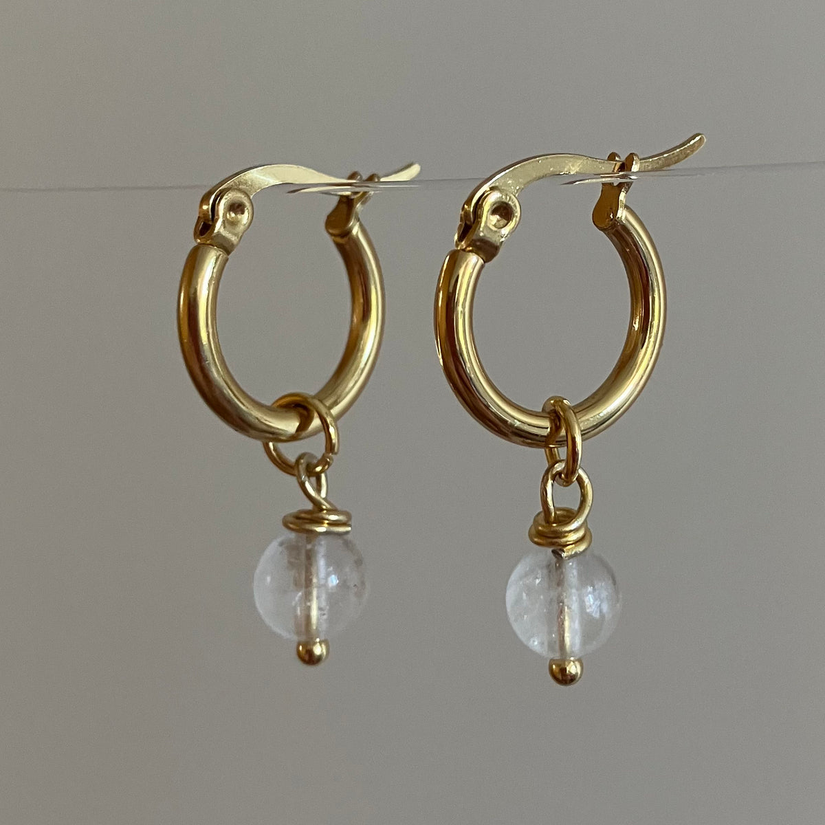 Birthstone hoops