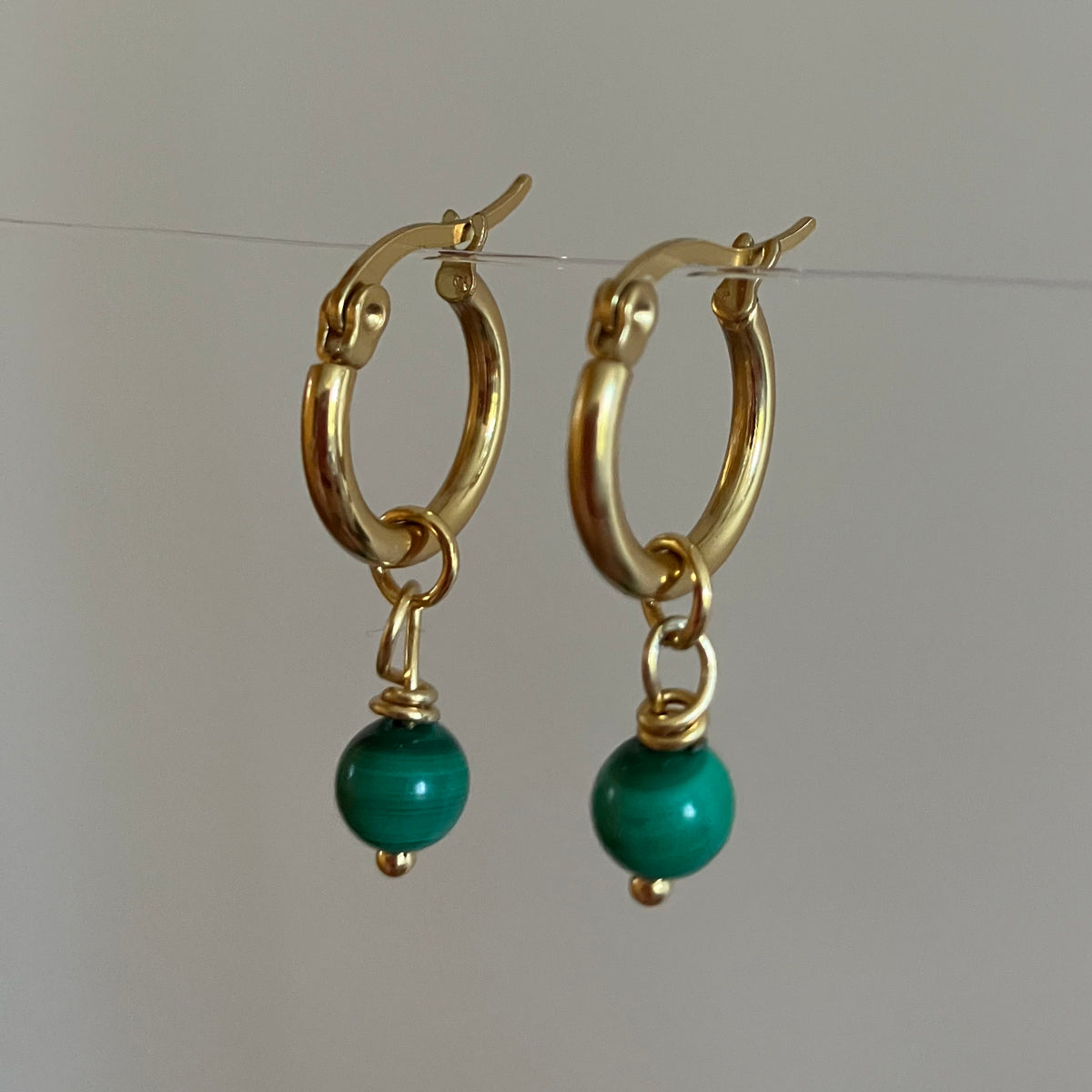 Birthstone hoops