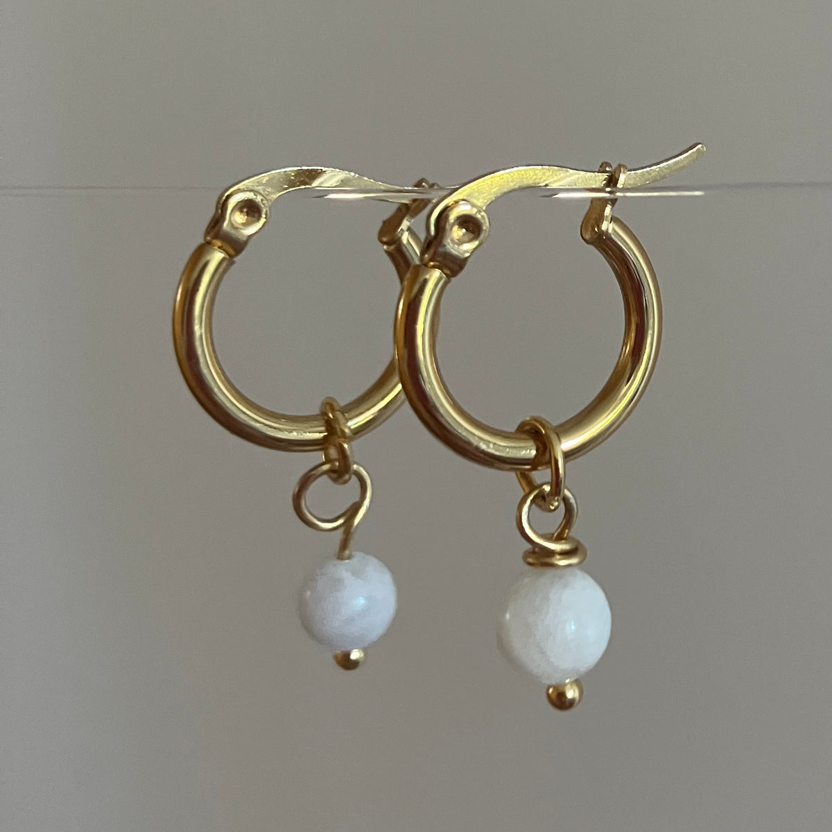 Birthstone hoops