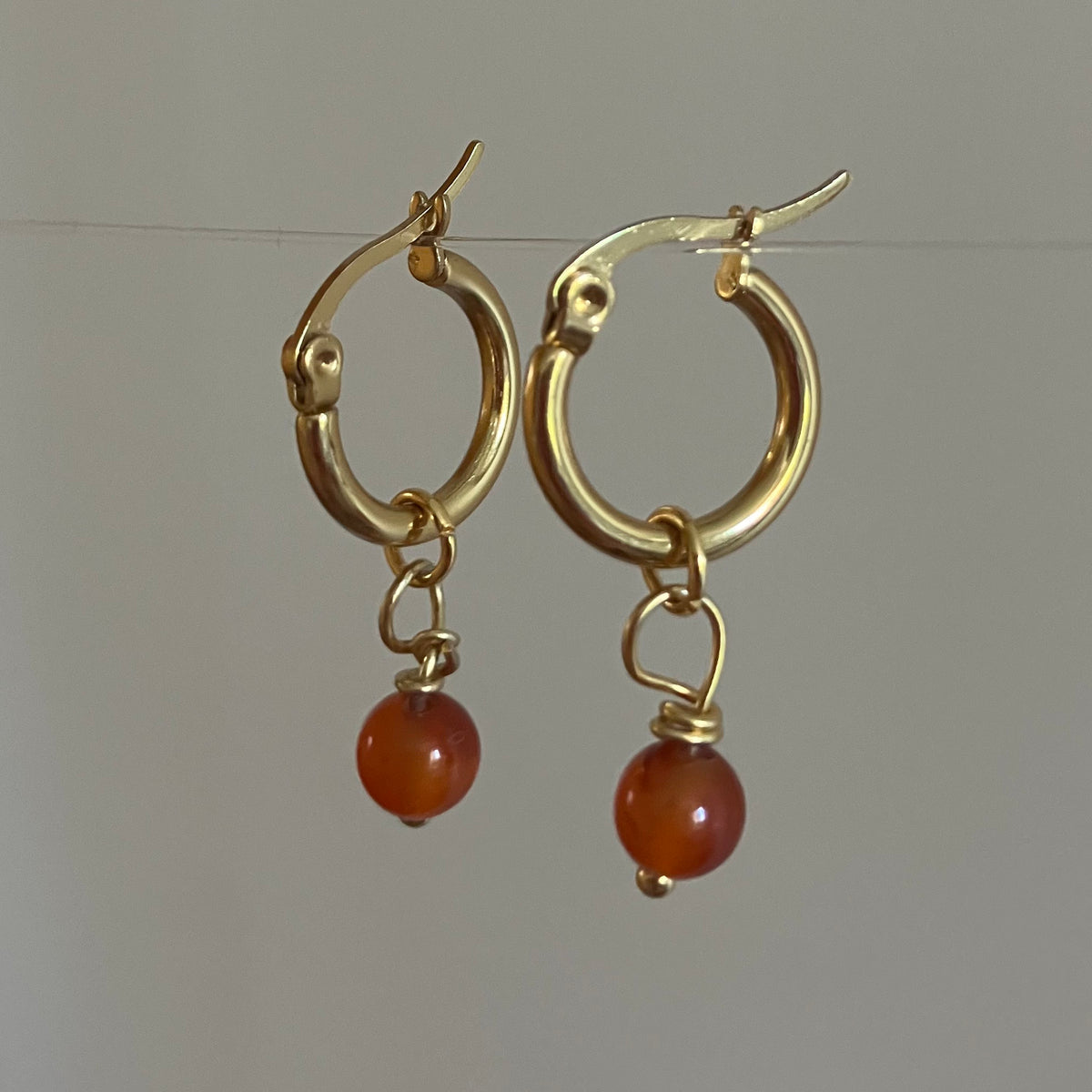 Birthstone hoops