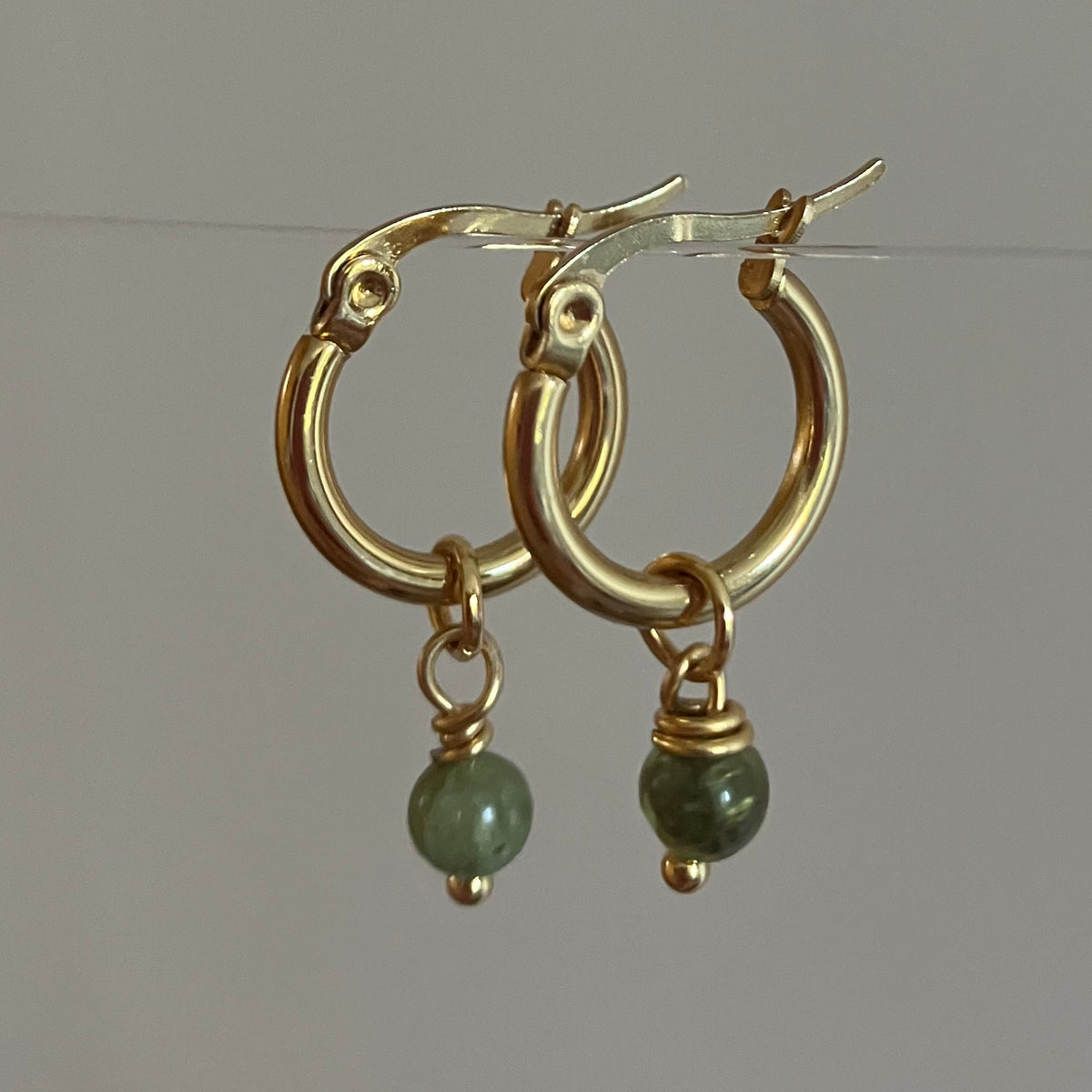 Birthstone hoops