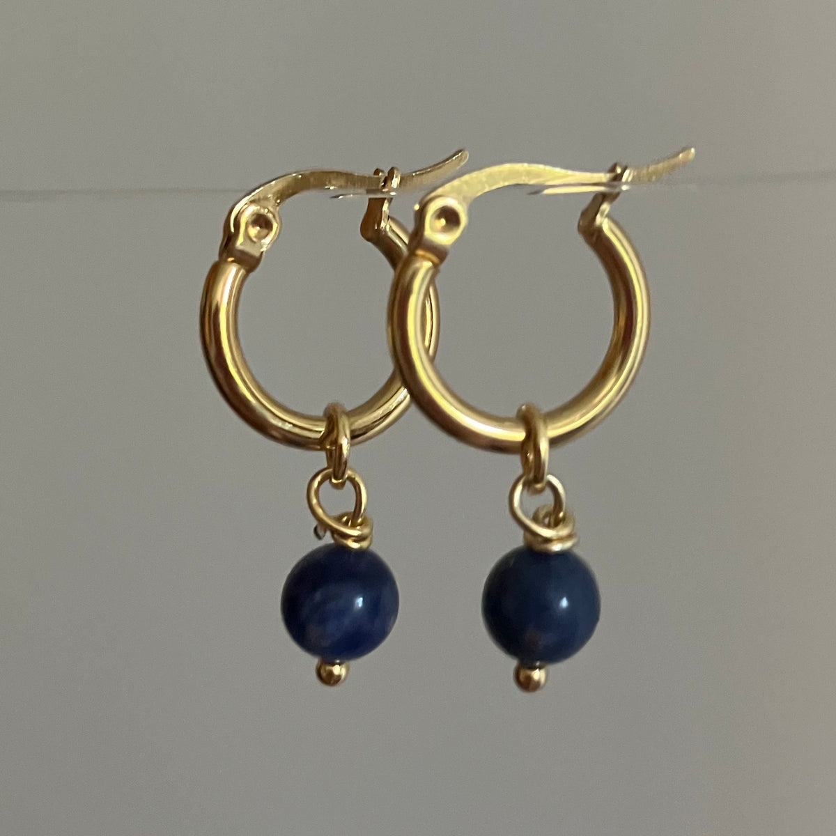 Birthstone hoops