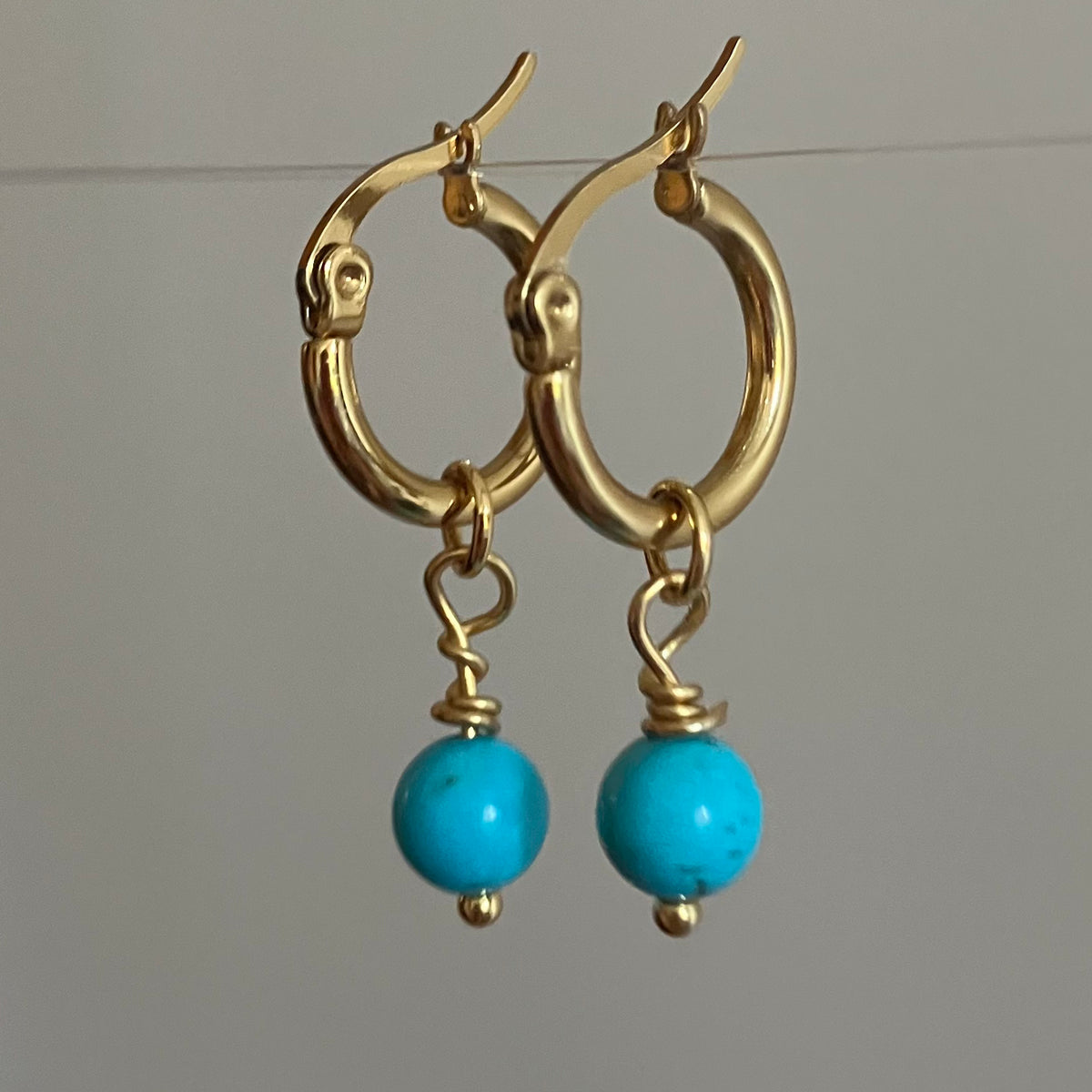Birthstone hoops